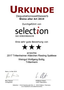 2017 Trittenheimer Altärchen Riesling Spätlese